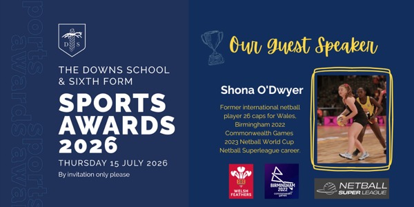 The Downs School Sports Awards Speaker Shona ODwyer 2026