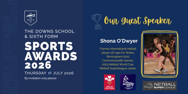 The Downs School Sports Awards Guest Speaker Shona ODwyer 2026